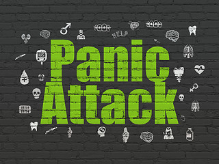 Image showing Health concept: Panic Attack on wall background