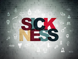 Image showing Health concept: Sickness on Digital Paper background