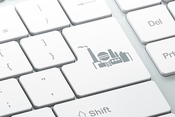 Image showing Industry concept: Oil And Gas Indusry on computer keyboard background