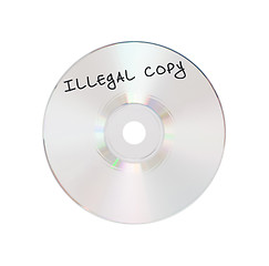 Image showing CD or DVD isolated