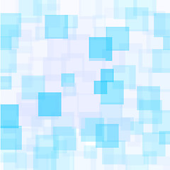 Image showing Abstract Azure Squares Background