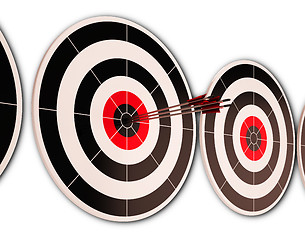 Image showing Triple Dart Shows Successful Performance And Result