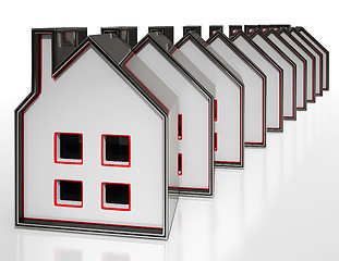 Image showing House Symbols Display Houses For Sale