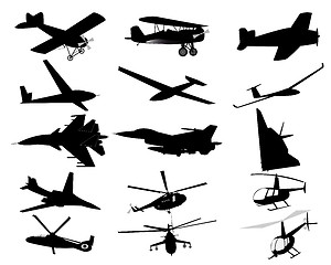 Image showing airplanes helicopters