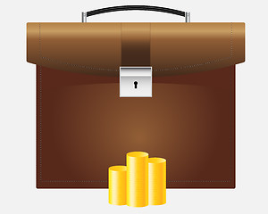 Image showing briefcase and money