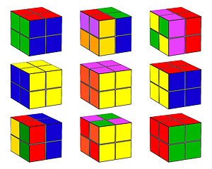 Image showing cubes with different color