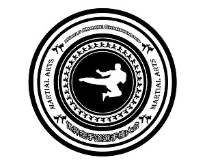 Image showing emblem karate