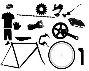 Image showing parts for bicycles