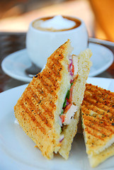 Image showing Grilled sandwich