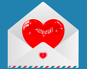 Image showing Valentine envelope