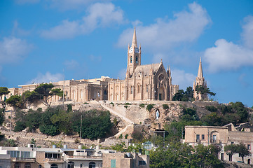 Image showing Church of the town of Mgarr on the island of Gozo, Malta by ferr