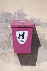 Image showing Cottage that serves to put dog waste