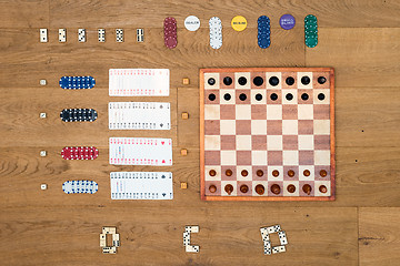 Image showing Board game and gambling background