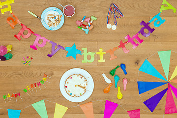 Image showing Happy Birthday party background theme