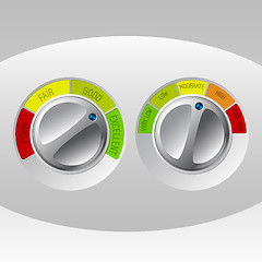 Image showing Rating meter design set of two