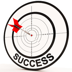 Image showing Success Shows Achievement Determination And Winning