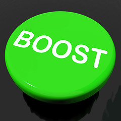 Image showing Boost Button Shows Promote Increase Encourage