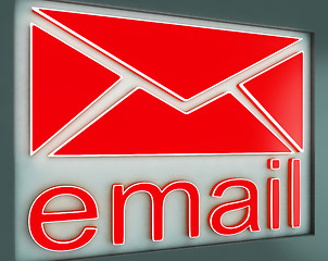 Image showing Email Sign Button Shows Online Contact