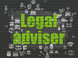 Image showing Law concept: Legal Adviser on wall background