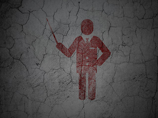 Image showing Education concept: Teacher on grunge wall background