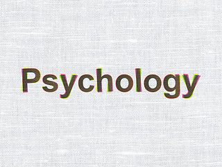 Image showing Health concept: Psychology on fabric texture background