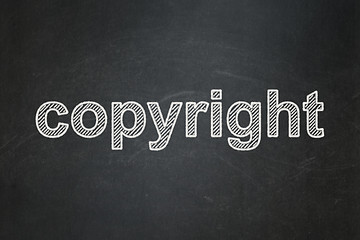 Image showing Law concept: Copyright on chalkboard background