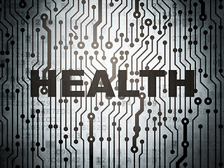 Image showing Healthcare concept: circuit board with Health