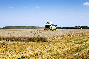 Image showing Harvester in the field 