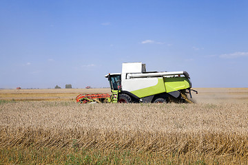 Image showing Harvester in the field 