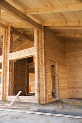 Image showing Wooden beams 