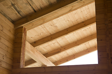 Image showing Wooden beams 