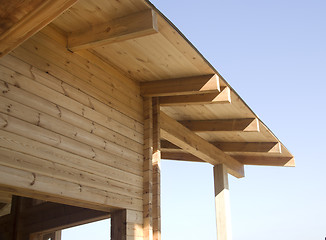 Image showing Wooden beams 