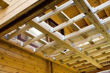 Image showing Wooden beams 