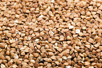 Image showing mature buckwheat  close-up 