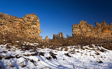 Image showing ruins, Belarus  Winter