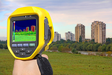 Image showing Recording Buildings With Thermal Camera