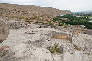 Image showing Uplistsikhe ancient rock-hewn town