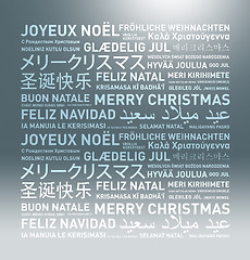 Image showing Merry christmas from the world