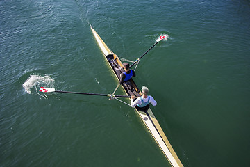 Image showing Two Men paddling