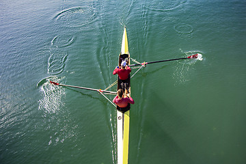 Image showing Two Man paddling