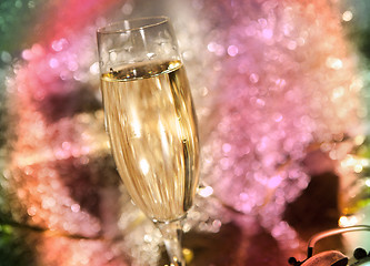 Image showing New Year champagne