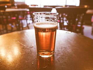 Image showing Retro looking Ale beer