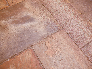 Image showing Retro looking Stone floor