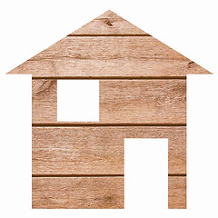 Image showing Wood house