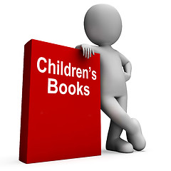 Image showing Children\'s Book And Character  Shows Reading For Kids
