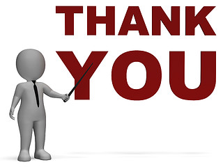 Image showing Thank You Notice Shows Thanks