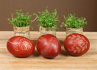 Image showing Eggs and cress