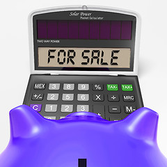 Image showing For Sale Calculator Shows Selling Or Listing