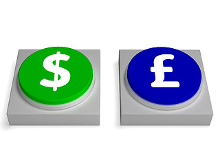 Image showing Dollar Or Pounds Signs Shows Forex And Foreign Exchange