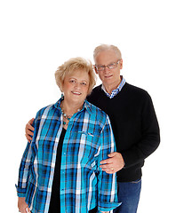 Image showing Middle age couple standing.